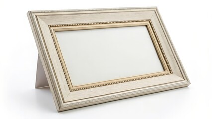 Empty Picture Frame on White Background