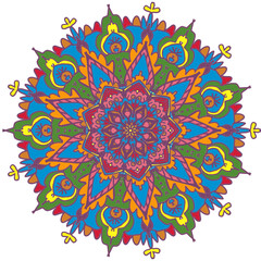 Mandala spiritual symbol round ornament