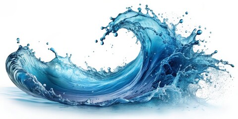 Obraz premium Blue Water Wave Splash