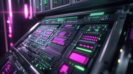 Futuristic Technology Control Panel Interface Design