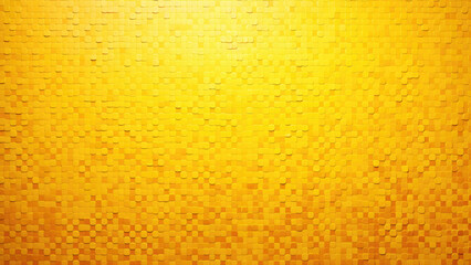 Bright Yellow Mosaic Pattern With Glossy Tiles