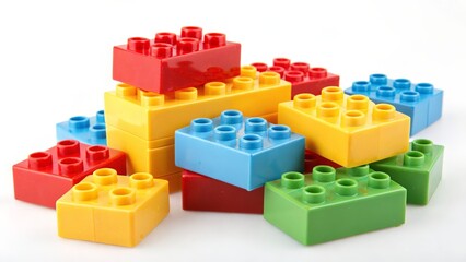 Obraz premium Colorful Plastic Building Blocks