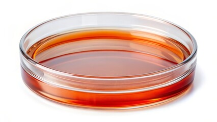 Amber Liquid in Glass Dish