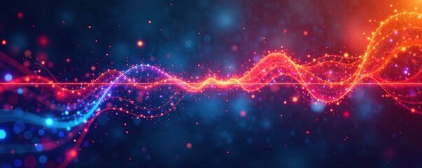 Obraz premium A single line with two intersecting lines on both sides, twin lines, duality, relationship