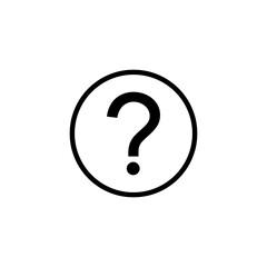 Question icon logo design. question mark sign and symbol