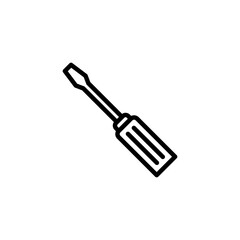Screwdriver icon logo design. tools sign and symbol