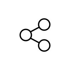 Share icon logo design. Sharing sign and symbol