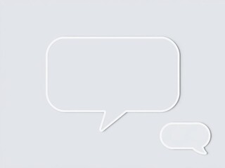 Naklejka premium Empty bubble chat sticker mockup with market share concept note, concept, controlled, bubble chat sticker