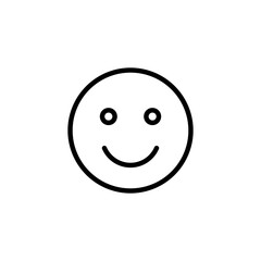 Smile icon logo design. smile emoticon icon. feedback sign and symbol