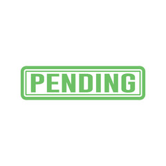 Pending Stamp Graphic design vector element simple and modern
