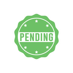 Pending Stamp Graphic design vector element simple and modern
