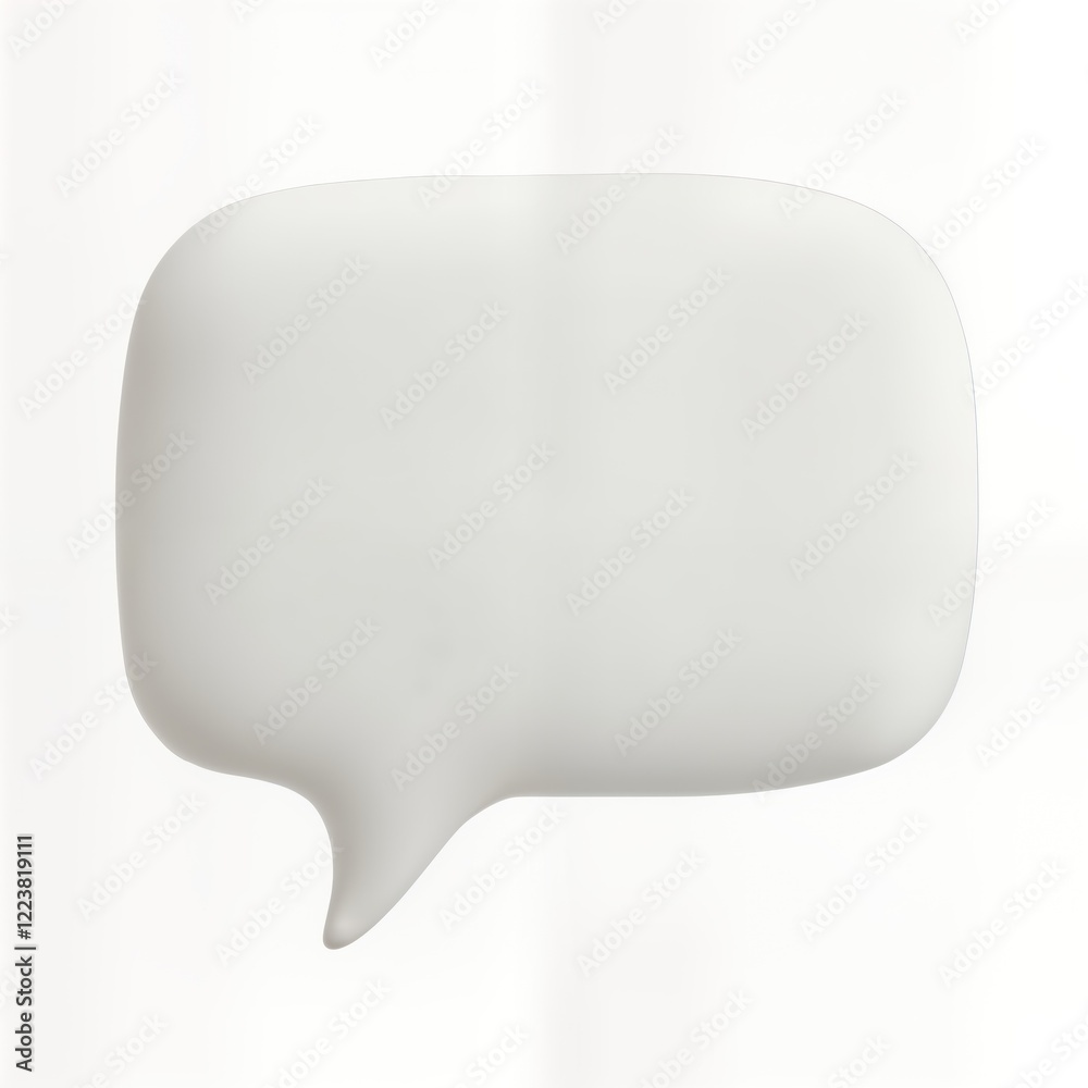 Poster blank speech bubble isolated on white background. empty communication template. modern design for va
