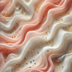 Delicate, ombre-colored fabric, featuring a soft blush pink and cream gradient