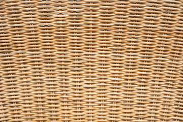 An intricately woven rattan which is used in furniture, artwork, background designs, and  copyspace