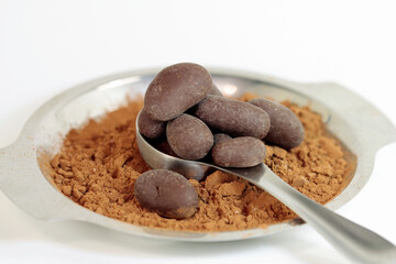 chocolate cocoa beans,  Variety grand cru des caraïbes