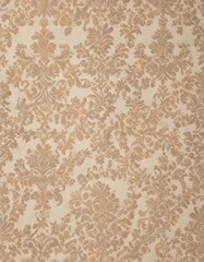Seamless woven damask fabric-like pattern on beige background,  interior design,  rustic