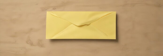 Simple mail icon on a post-it note background, mail icons,  office supplies,  simplicity