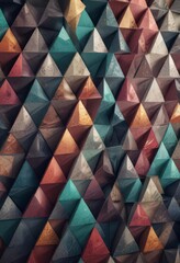 Triangular patterns on abstract geometric background,  minimalist,  abstract background, geometric shapes