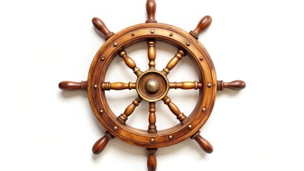 Wooden Ship's Wheel
