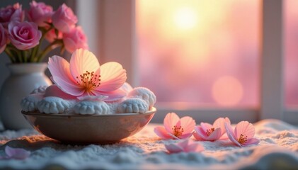 Soothing scents and soft glow, luminescent, calming