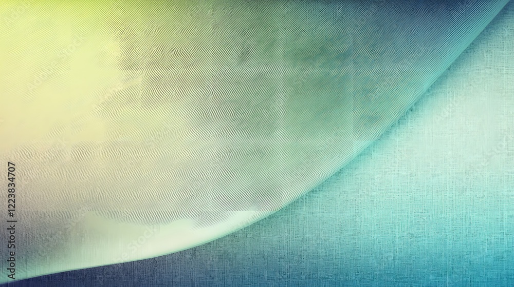 Poster Captivating abstract background featuring a smooth turquoise and green gradient with soft ethereal light leak effects creating a dreamy calming