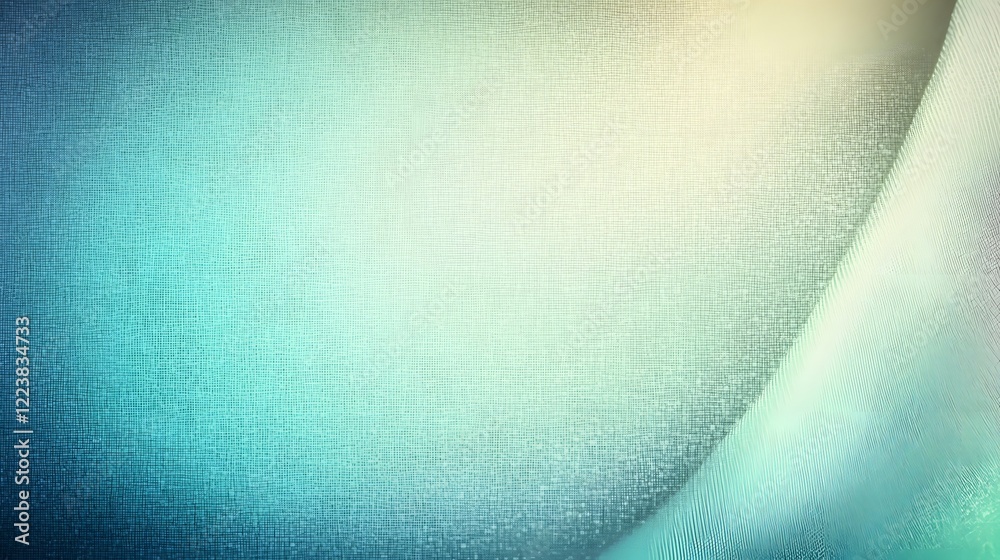Poster Captivating turquoise and green gradient background with soft light leak effects and a dreamy grainy texture  This visually stunning image creates a calming serene and modern aesthetic