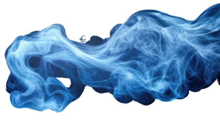 Abstract Blue Smoke: Swirling patterns of ethereal blue smoke create a mesmerizing abstract design, perfect for adding a touch of mystique and fluidity to your projects.