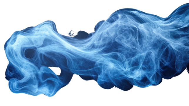 Abstract Blue Smoke: Swirling patterns of ethereal blue smoke create a mesmerizing abstract design, perfect for adding a touch of mystique and fluidity to your projects.