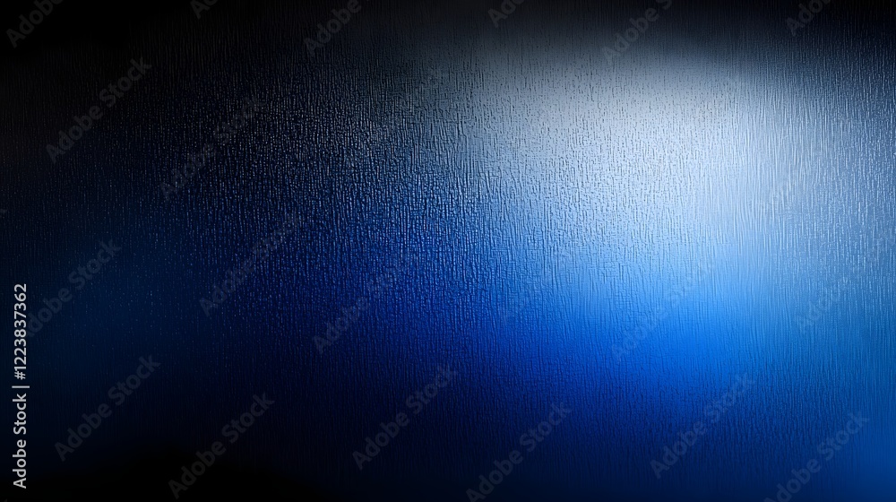 Poster Mesmerizing Digital Gradient with Subtle Noise Texture for Captivating Visuals   A rich blue gradient fading gracefully into a deep black