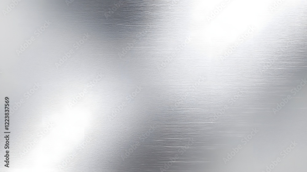 Poster Elegant metallic silver gradient background with a subtle refined grainy texture and captivating reflective lighting elements creating a sophisticated and modern abstract design