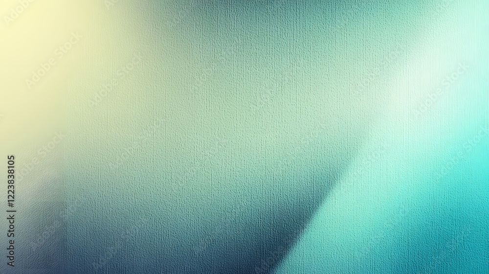Poster A serene and captivating gradient background featuring a smooth blend of turquoise and green hues complemented by dreamy light leaks and a subtle grainy texture