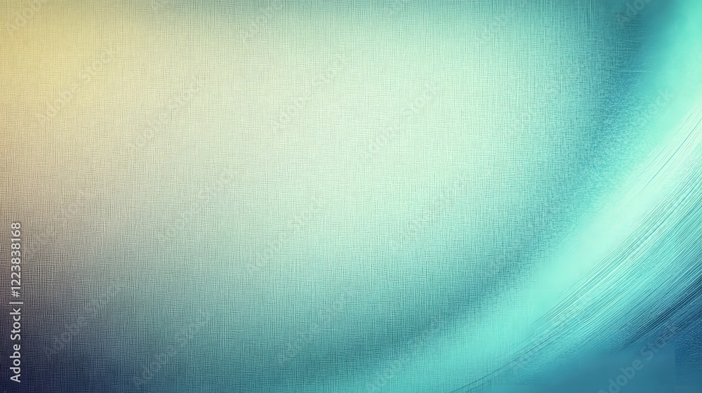 Poster smooth turquoise and green gradient with dreamy light leaks and textural details ideal for branding 