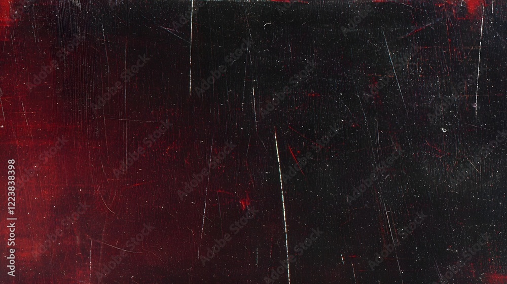 Fototapete Vintage retro abstract background with red tinted flares film grain scratches and dust overlay creating an atmospheric light leak effect perfect for photo editing and graphic design projects