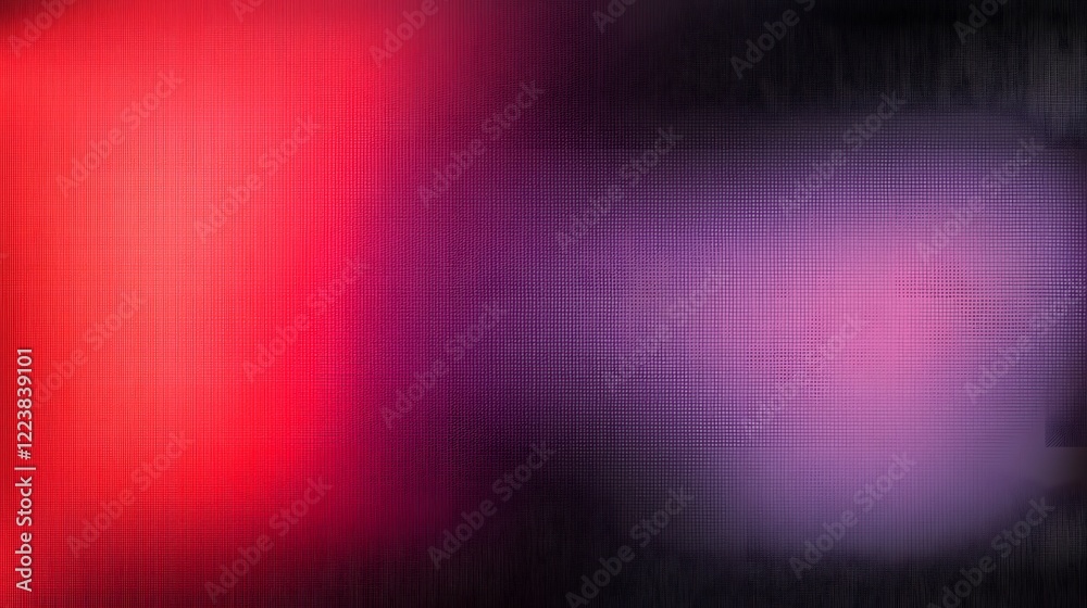 Poster Vibrant Abstract Gradient Design with a Rich Color Palette of Magenta Red Blue and Purple Blending Seamlessly with a Soft Noise Overlay Ideal for Creative Backgrounds and Designs