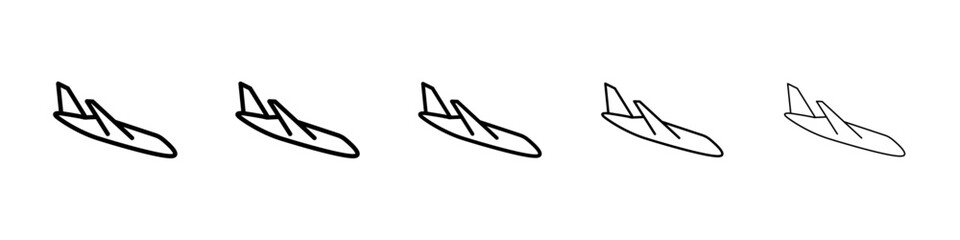 Airplane icon Vector logo sign