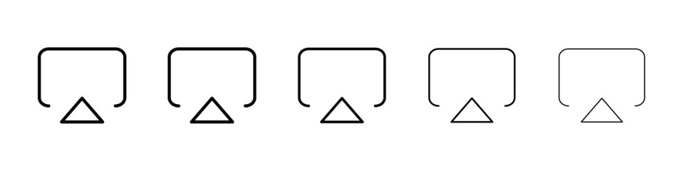 Airplay icon Vector logo sign