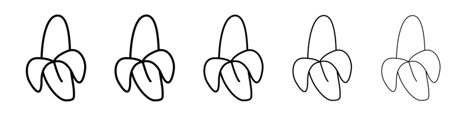 Banana icon Vector logo sign