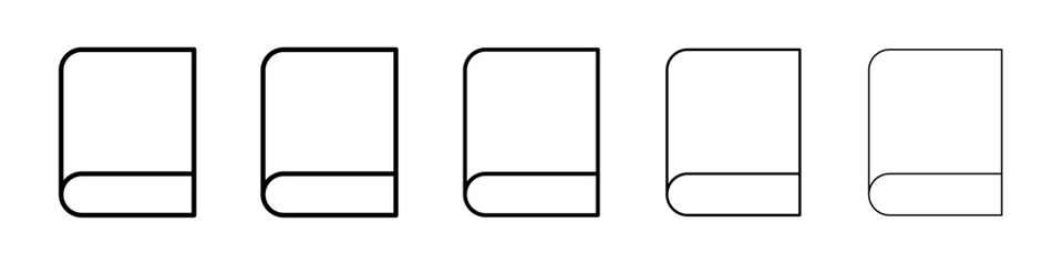 Book icon Vector logo sign