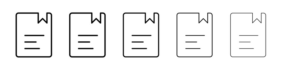 Bookmark icon Vector logo sign