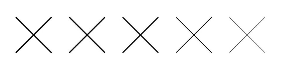 Cancel icon Vector logo sign