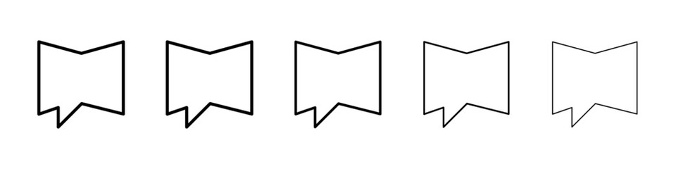 Chat icon Vector logo sign