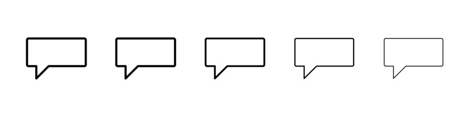 Naklejka premium Chat icon Vector logo sign