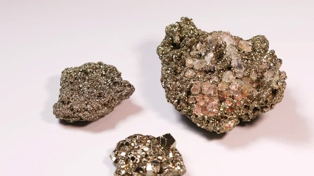 Natural pyrite, crystal