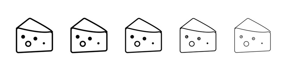 Cheese icon Vector logo sign