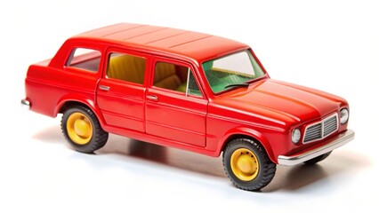 Fototapeta premium Red Toy Station Wagon