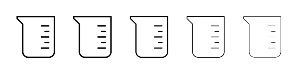 Cup measurment icon Vector logo sign