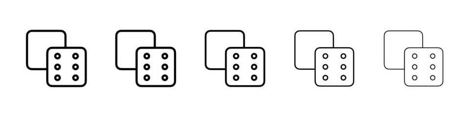 Dices icon Vector logo sign