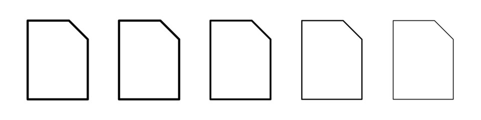 Document icon Vector logo sign