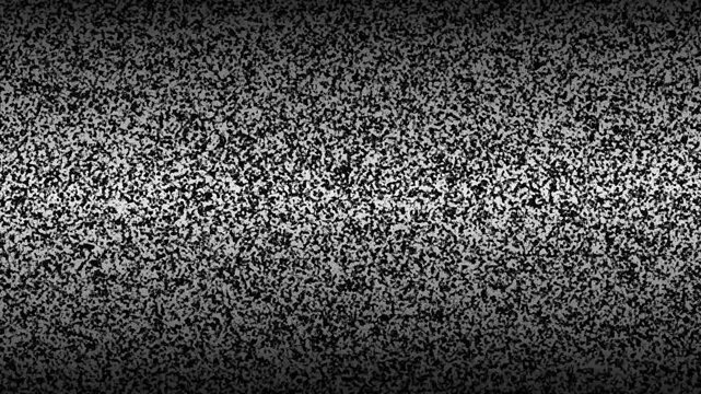 Static TV monochrome noise. Noise artifacts. Seamless loop abstract background. Noise tv screen pixels interfering signal. Analog Static Noise texture overlay. TV no signal.