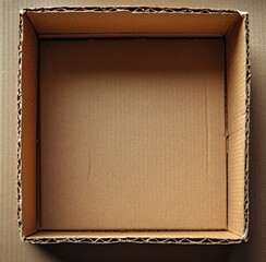Fototapeta premium cardboard box open package moving shipping delivery container gift transport relocation storage brown carton empty